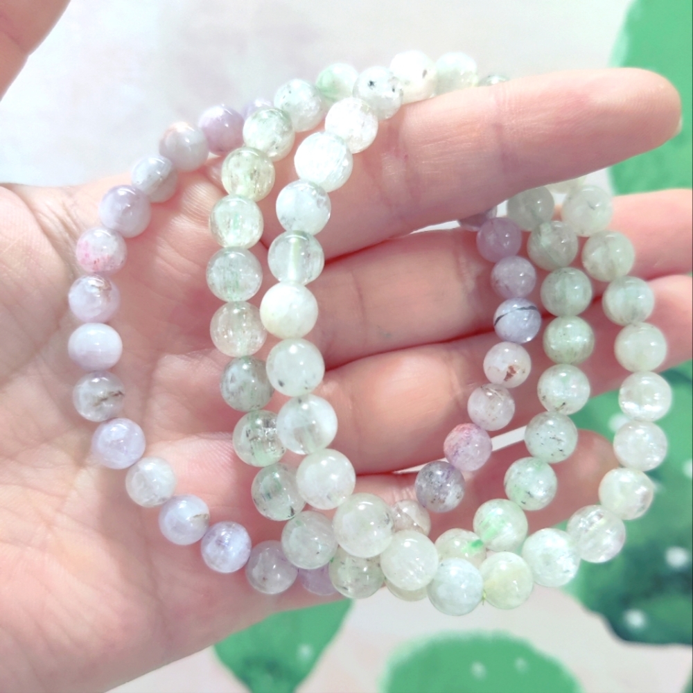 ice kunzite bracelet